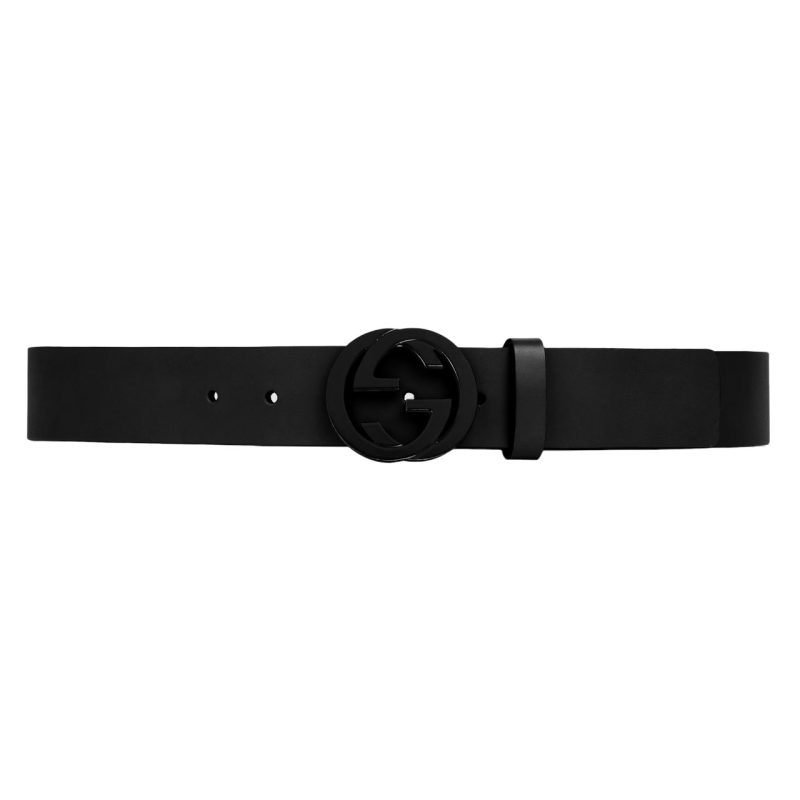 GC LEATHER BELT WITH INTERLOCKING G BUCKLE ¨C B0153