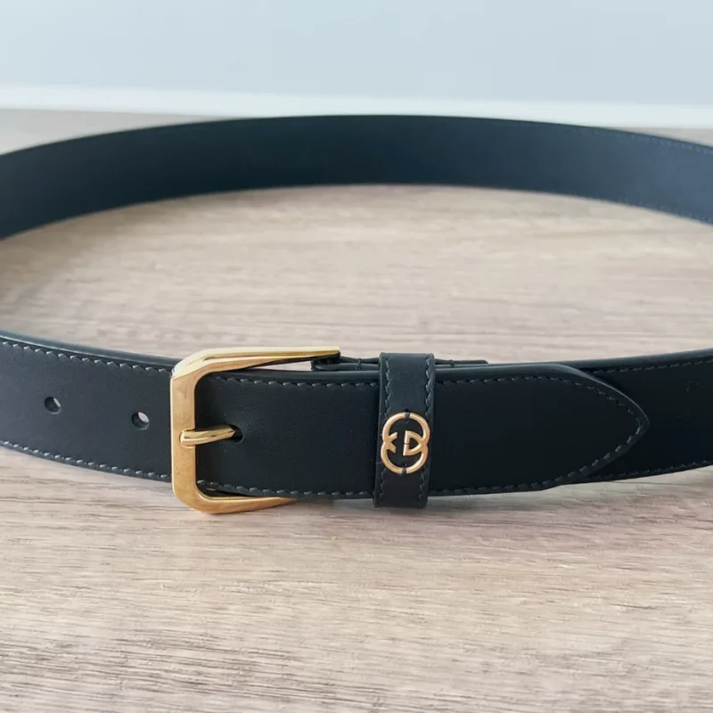 GG BELT WITH INTERLOCKING G DETAIL - B0189 - Image 3