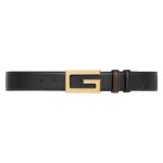 GG REVERSIBLE BELT WITH SQUARE G BUCKLE-B0184