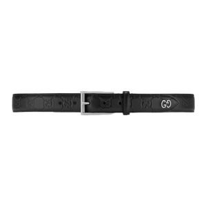 GG SIGNATURE BELT WITH GG DETAIL-B0182