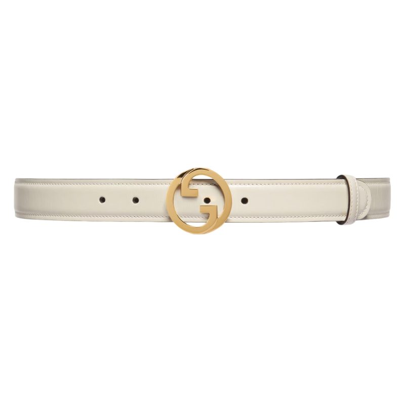 GUCCI BLONDIE BELT IN WHITE LEATHER ¨C B0152
