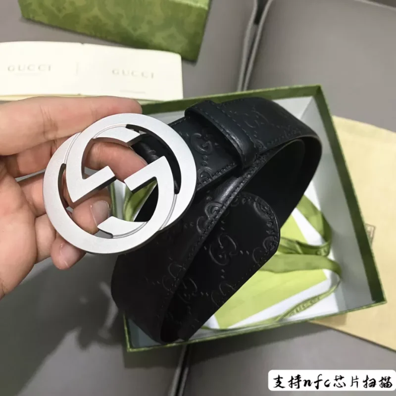 GUCCI SIGNATURE LEATHER BELT ¨C B0145 - Image 3