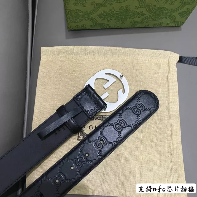 GUCCI SIGNATURE LEATHER BELT ¨C B0145 - Image 5