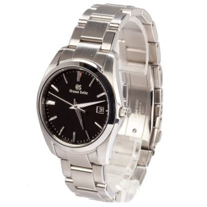 Pre-Owned Seiko Stainless Steel Black Dial