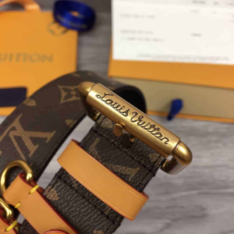 LOUIS VUITTON SIGNATURE BELT MONOGRAM 35MM BROWN ¨C B112 - Image 7