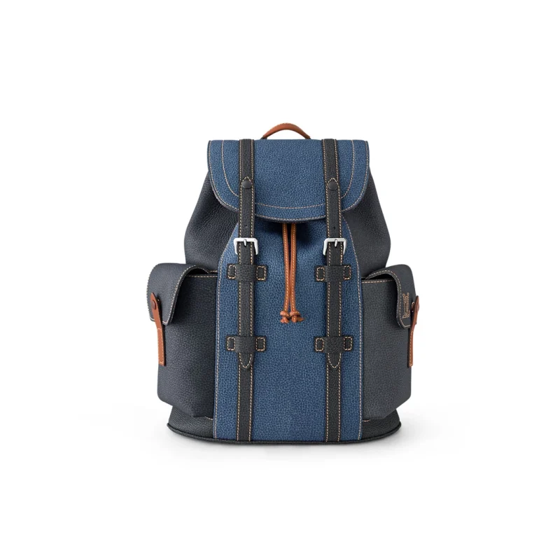 LOUIS VUITTON CHRISTOPHER PM BACKPACK IN BLACK AND BLUE – WLM527