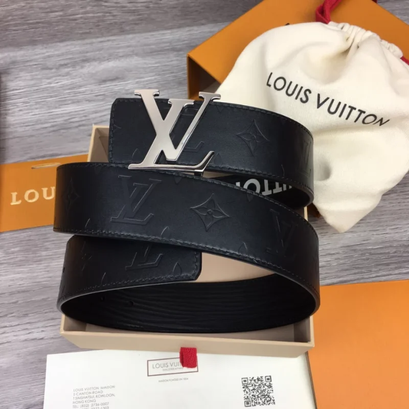 LOUIS VUITTON INITIALS 40MM REVERSIBLE BELT BLACK ¨C B127 - Image 3