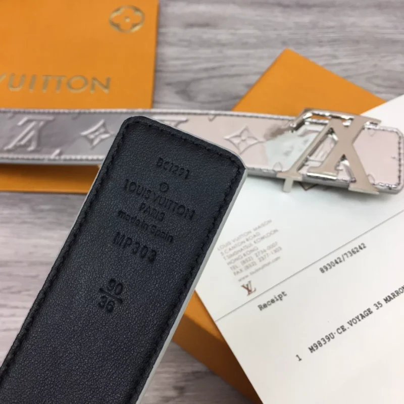 LOUIS VUITTON INITIALS LV MIRROR 40MM REVERSIBLE BELT ¨C B0137 - Image 3