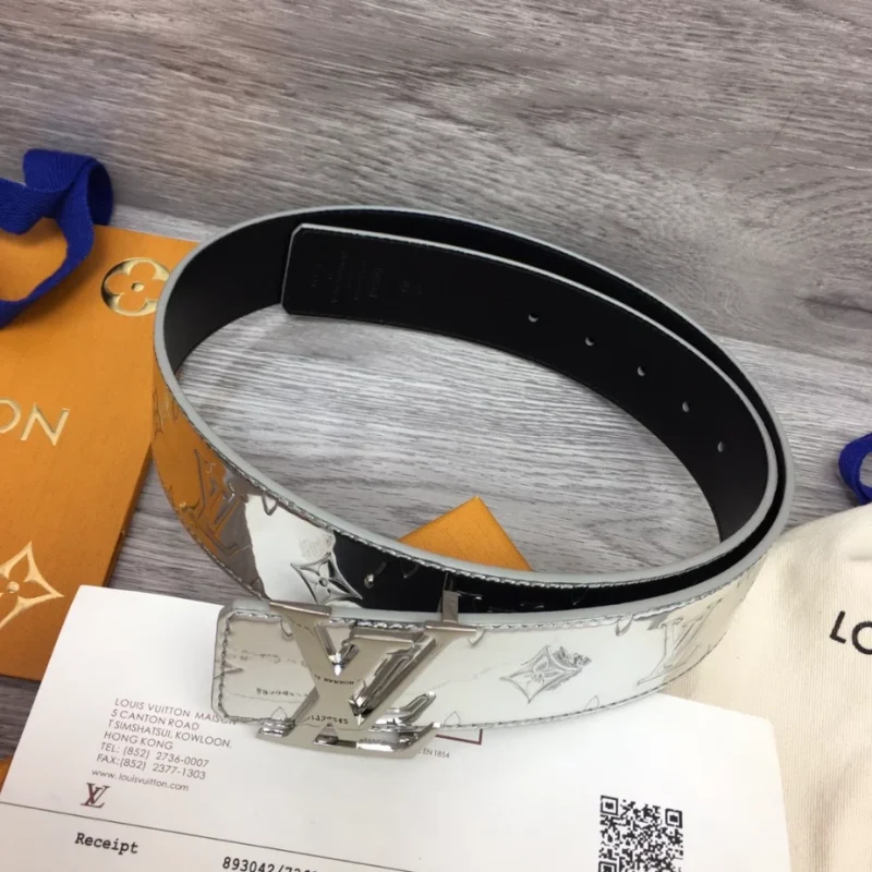 LOUIS VUITTON INITIALS LV MIRROR 40MM REVERSIBLE BELT ¨C B0137 - Image 5