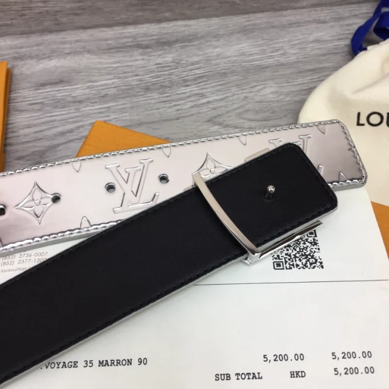 LOUIS VUITTON INITIALS LV MIRROR 40MM REVERSIBLE BELT ¨C B0137 - Image 6