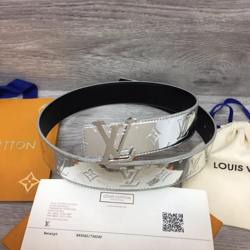LOUIS VUITTON INITIALS LV MIRROR 40MM REVERSIBLE BELT ¨C B0137 - Image 2