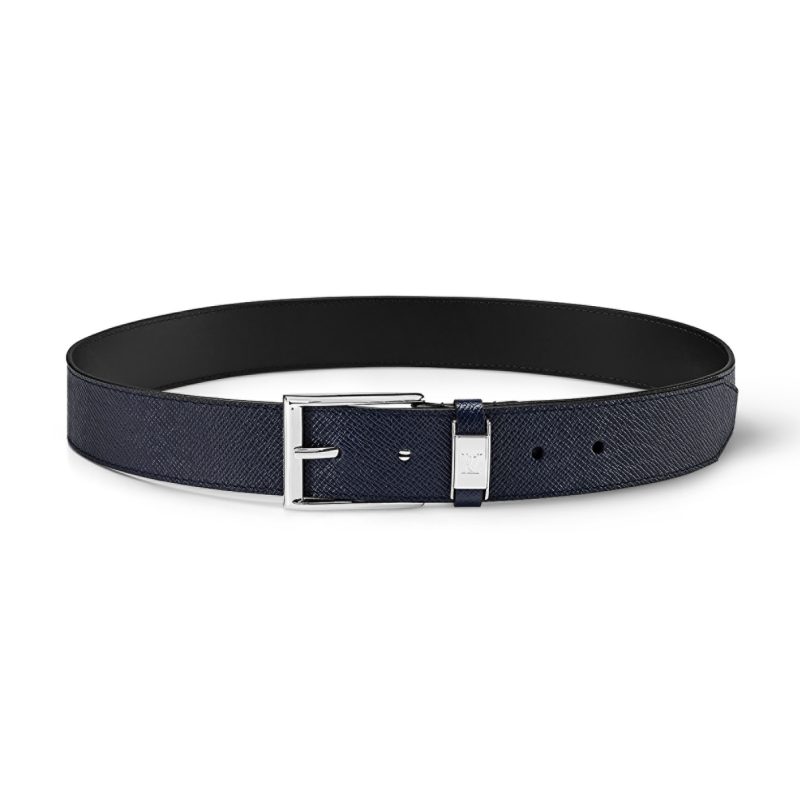 LOUIS VUITTON LV CITY PIN 35MM BELT IN NAVY BLUE ¨C B108
