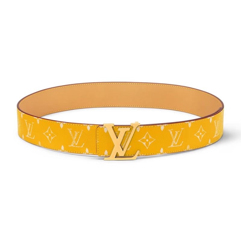 LOUIS VUITTON LV INITIALES 40MM REVERSIBLE BELT YELLOW ¨C B0116