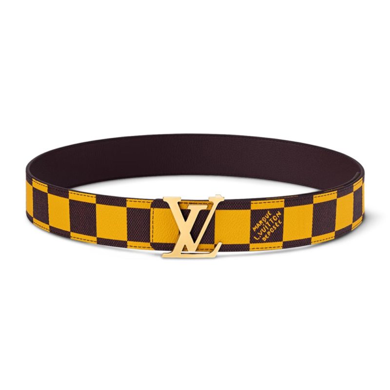 LOUIS VUITTON LV INITIALES 40MM REVERSIBLE BELT YELLOW ¨C B115