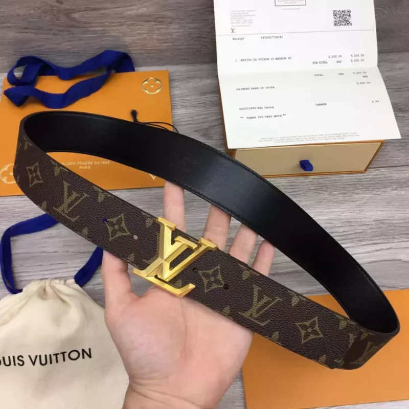 LOUIS VUITTON PYRAMIDE 40MM BELT IN BROWN ¨C B126 - Image 4