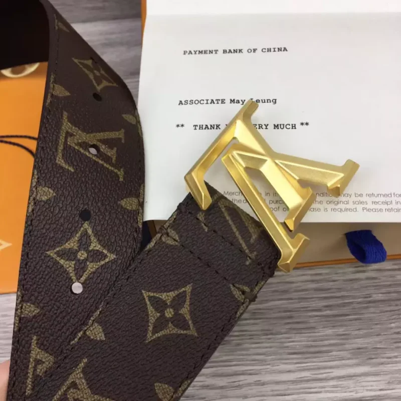 LOUIS VUITTON PYRAMIDE 40MM BELT IN BROWN ¨C B126 - Image 5