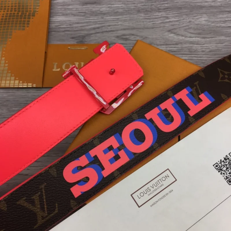 LOUIS VUITTON PYRAMIDE CITIES EXCLUSIVE 40MM REVERSIBLE BELT ¨C B0128 - Image 8