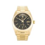 Rolex Day-Date Presidential 36mm Black Dial 18038
