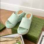 WOMEN¡¯S JUMBO GG PLATFORM SLIDE SANDAL ¨C GCS25