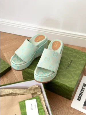 WOMEN¡¯S JUMBO GG PLATFORM SLIDE SANDAL ¨C GCS25