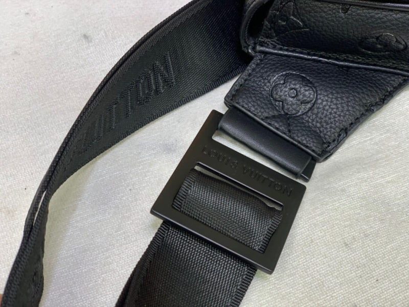 S Lock Sling Bag Taurillon Monogram in Black - Image 2