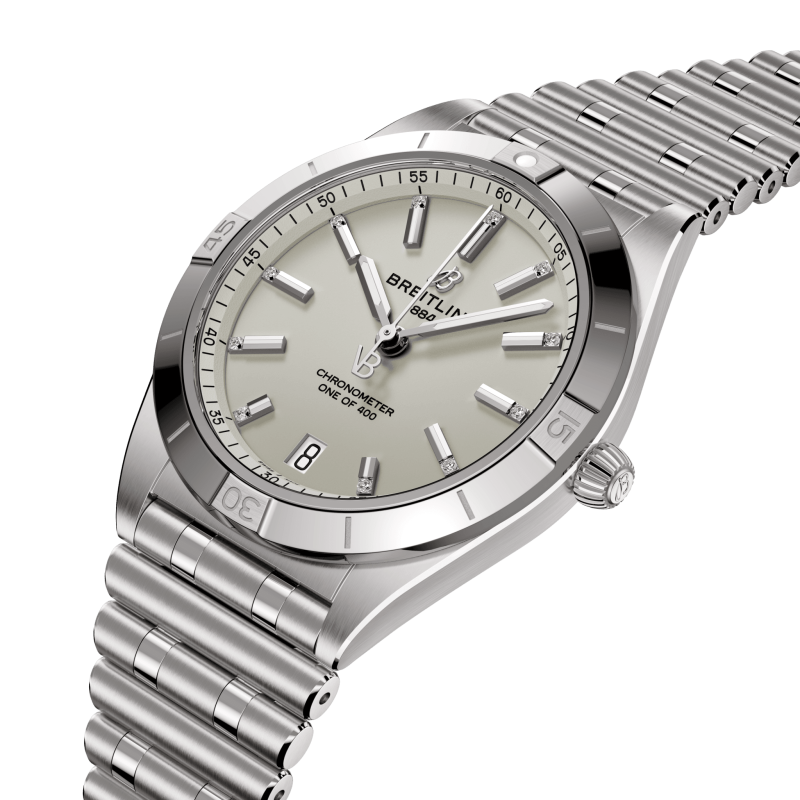Breitling Chronomat Automatic 36 Victoria Beckham, Stainless steel and Diamonds, Ref# A103801A1G1A1, Unworn 2024 - Image 2