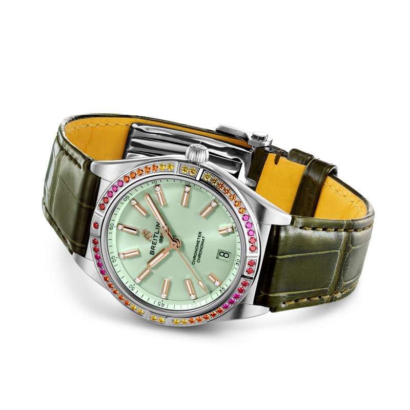 Breitling Chronomat Automatic 36 South Sea, Stainless Steel, Diamonds and Gem, Ref# A10380611L1P1, Unworn 2024 - Image 3