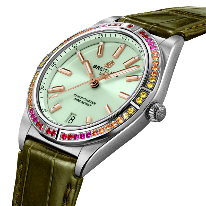 Breitling Chronomat Automatic 36 South Sea, Stainless Steel, Diamonds and Gem, Ref# A10380611L1P1, Unworn 2024 - Image 2