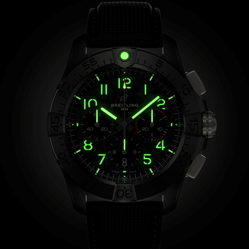 Breitling Avenger B01 Chronograph 44 NIGHT MISSION, Ref# SB0147101B1X1, Unworn 2024 - Image 4