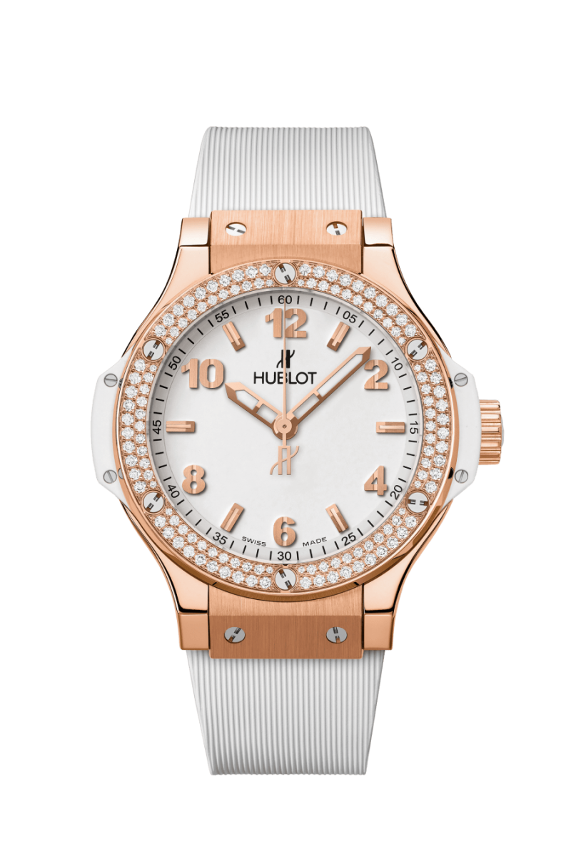 Hublot Big Bang, Gold White Diamonds, 38 mm, Ref# 361.PE.2010.RW.1104 - Image 3