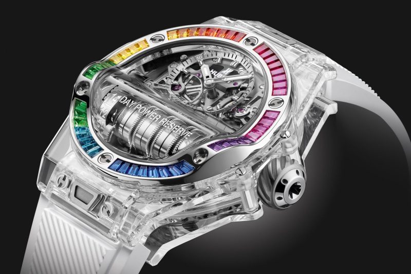 Hublot Big Bang MP-11 POWER RESERVE 14 DAYS SAPPHIRE RAINBOW Ref# 911.JX.0102.RW.4099 - Image 3