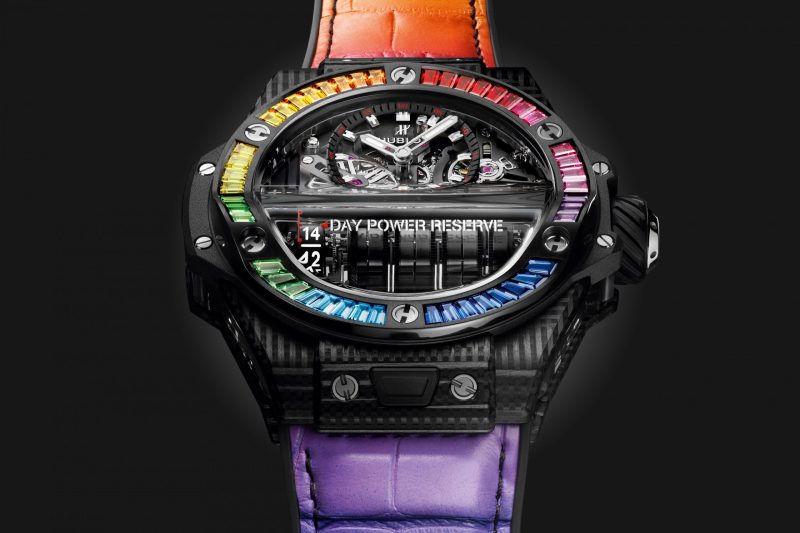 Hublot Big Bang MP-11 POWER RESERVE 14 DAYS 3D CARBON RAINBOW Ref# 911.QD.0123.LR.4099 - Image 5
