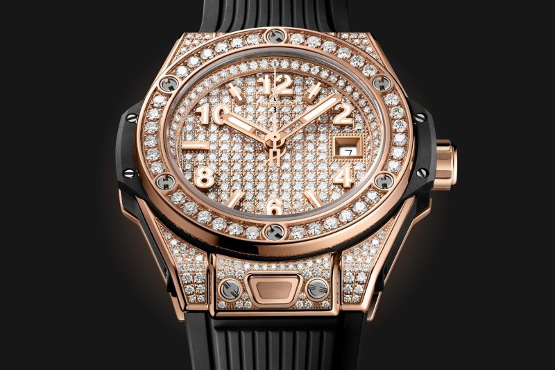 Hublot Big Bang ONE CLICK KING GOLD FULL PAV¨¦ Ref# 485.OX.9000.RX.1604 - Image 4