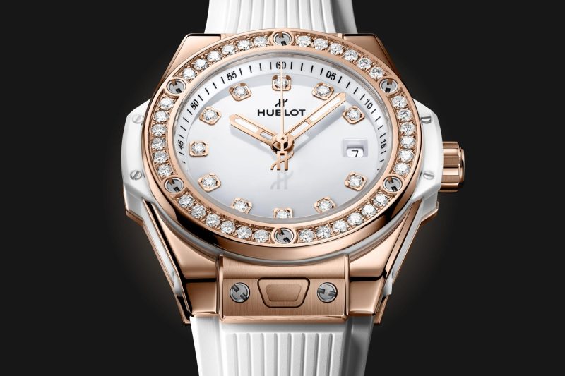 Hublot Big Bang ONE CLICK KING GOLD WHITE DIAMONDS Ref# 485.OE.2210.RW.1204 - Image 3