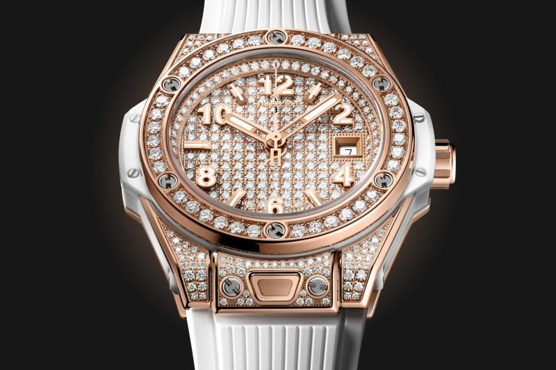 Hublot Big Bang ONE CLICK KING GOLD WHITE FULL PAV¨¦ Ref# 485.OE.9000.RW.1604 - Image 2