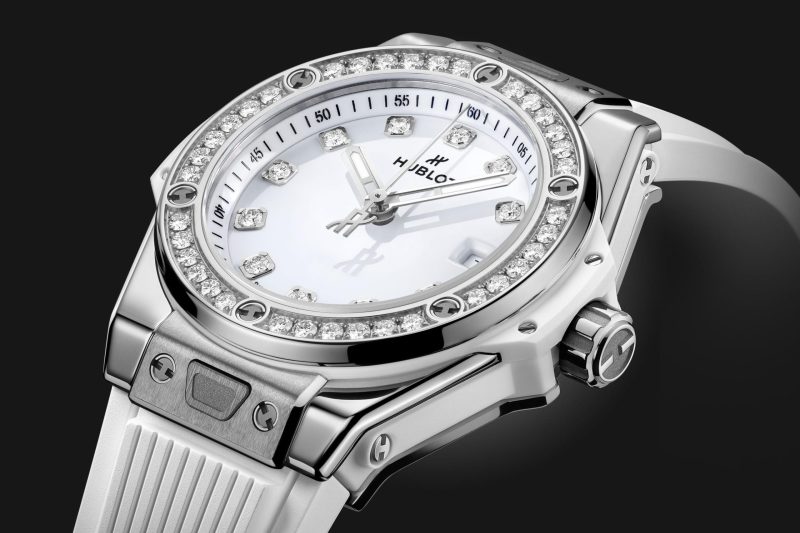 Hublot Big Bang ONE CLICK STEEL WHITE DIAMONDS Ref# 485.SE.2210.RW.1204 - Image 4