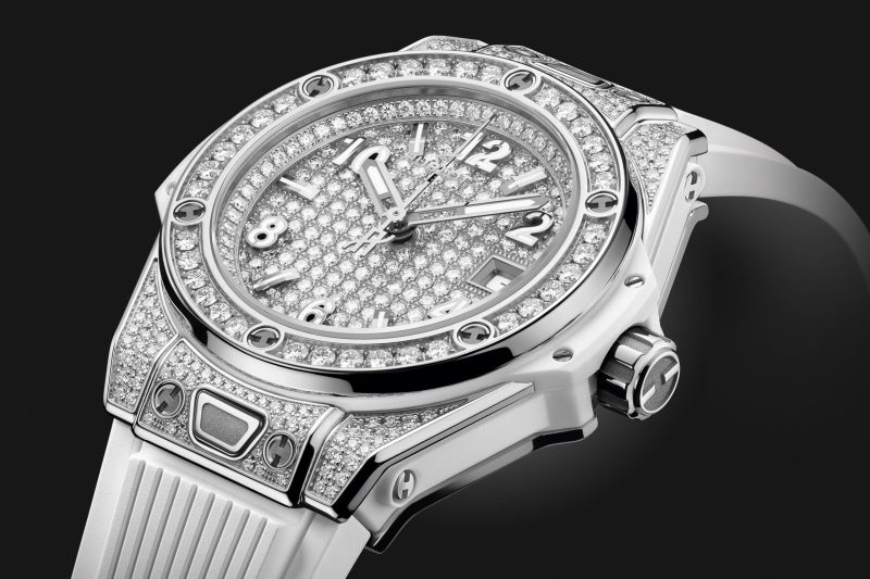 Hublot Big Bang ONE CLICK STEEL WHITE FULL PAV¨¦ Ref# 485.SE.9000.RW.1604 - Image 4