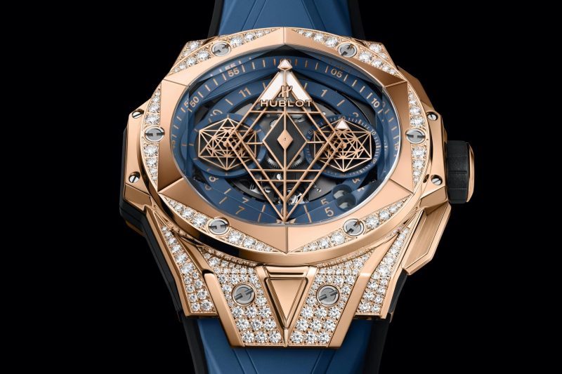 Hublot Big Bang SANG BLEU II KING GOLD BLUE PAV¨¦ Ref# 418.OX.5108.RX.1604.MXM20 - Image 3