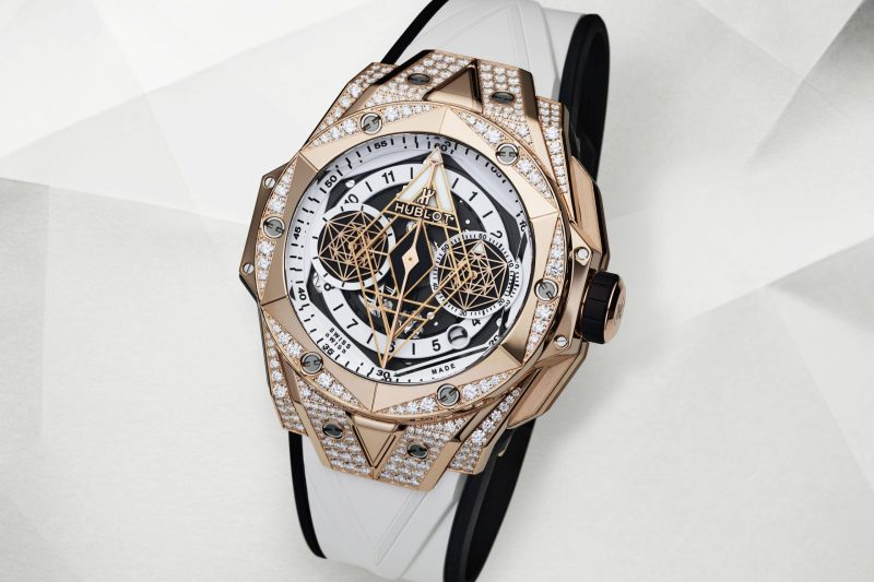 Hublot Big Bang SANG BLEU II KING GOLD WHITE PAV¨¦ Ref# 418.OX.2001.RX.1604.MXM20 - Image 3