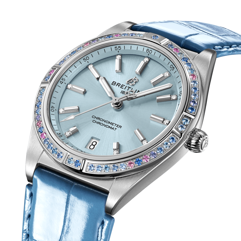 Breitling Chronomat Automatic 36 South Sea, Stainless Steel, 18k White Gold, Diamonds and Gem, Ref# G10380611C1P1, Unworn 2024 - Image 2