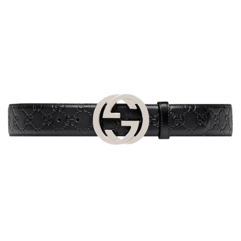 GUCCI SIGNATURE LEATHER BELT ¨C B0145