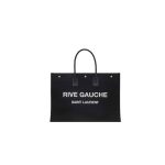 RIVE GAUCHE TOTE BAG IN LINEN AND LEATHER – WBY17