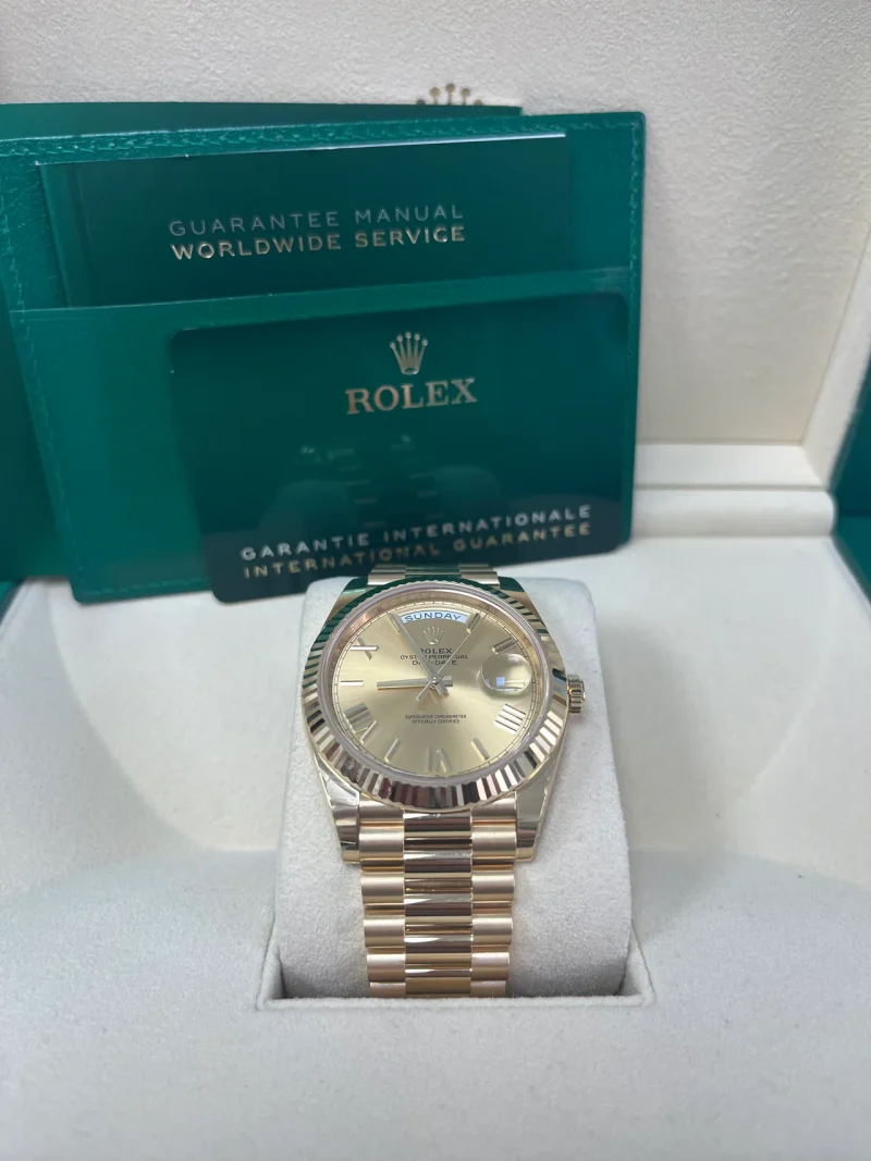Rolex Day-Date 40 Solid 18k Gold Watch 228238 - Image 3