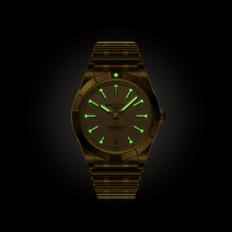 Breitling Chronomat Automatic 36 Victoria Beckham, 18k Yellow Gold, Ref# K103801A1A1K1, Unworn 2024 - Image 6