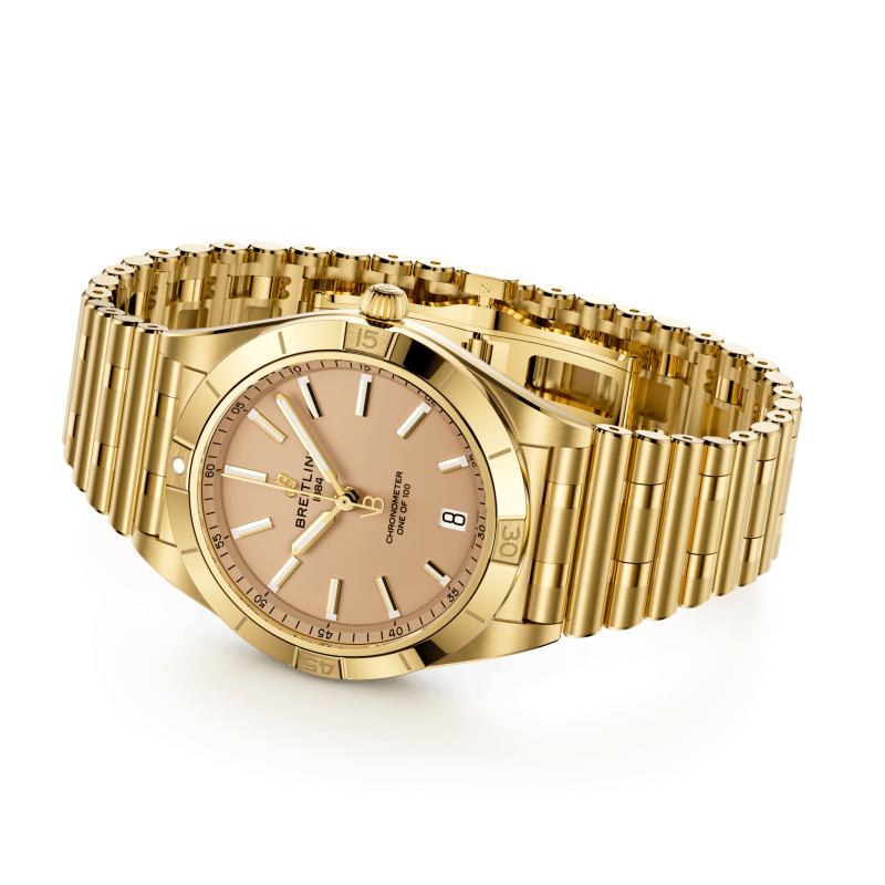 Breitling Chronomat Automatic 36 Victoria Beckham, 18k Yellow Gold, Ref# K103801A1A1K1, Unworn 2024 - Image 3