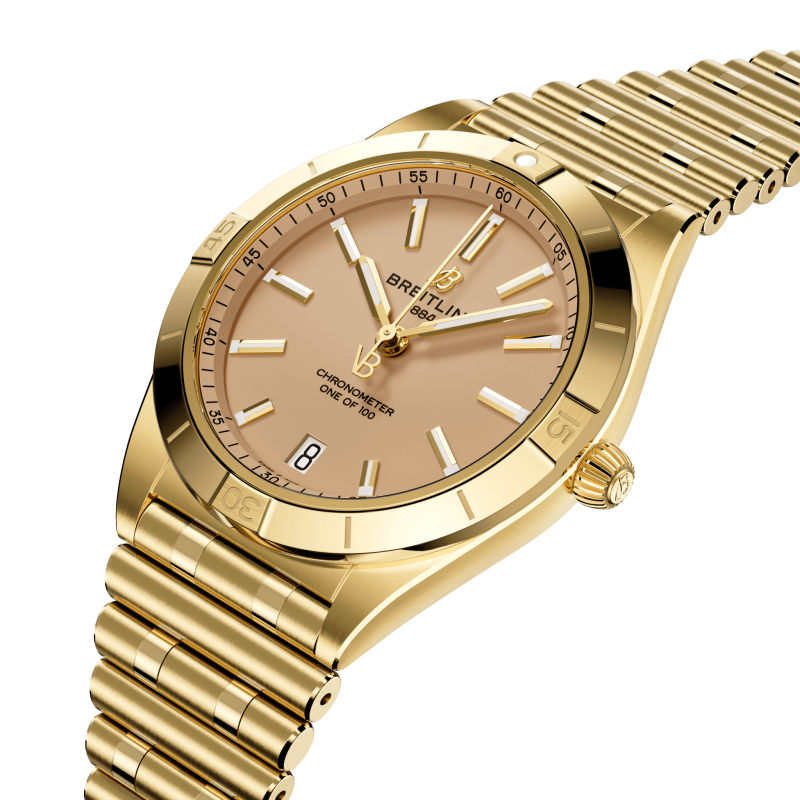 Breitling Chronomat Automatic 36 Victoria Beckham, 18k Yellow Gold, Ref# K103801A1A1K1, Unworn 2024 - Image 2