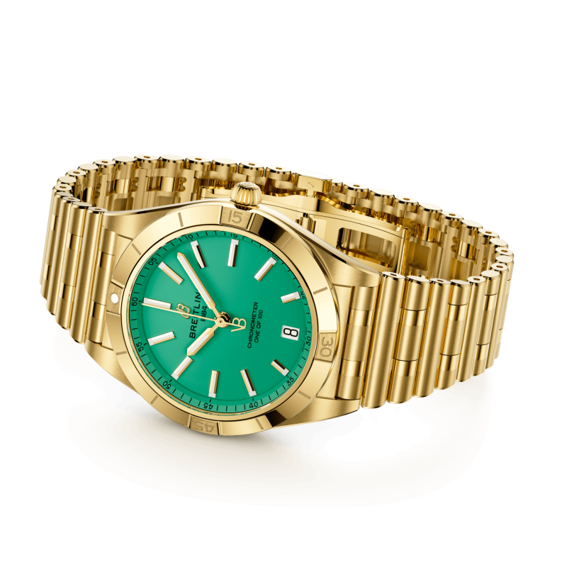 Breitling Chronomat Automatic 36 Victoria Beckham, 18k Yellow Gold, Ref# K103801A1L1K1, Unworn 2024 - Image 3