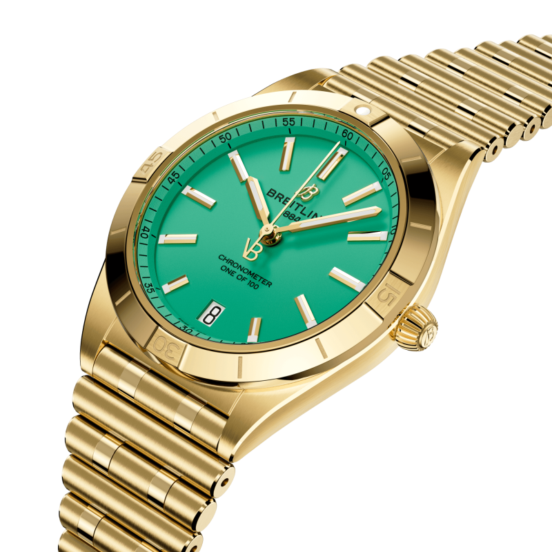 Breitling Chronomat Automatic 36 Victoria Beckham, 18k Yellow Gold, Ref# K103801A1L1K1, Unworn 2024 - Image 2