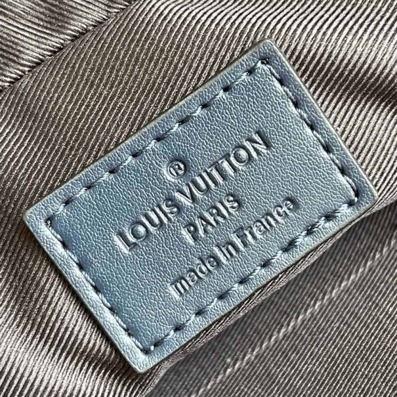 M45730 LOUIS VUITTON DUO MESSENGER BAG NAVY BLUE MONOGRAM SHADOW COWHIDE LEATHER - Image 4