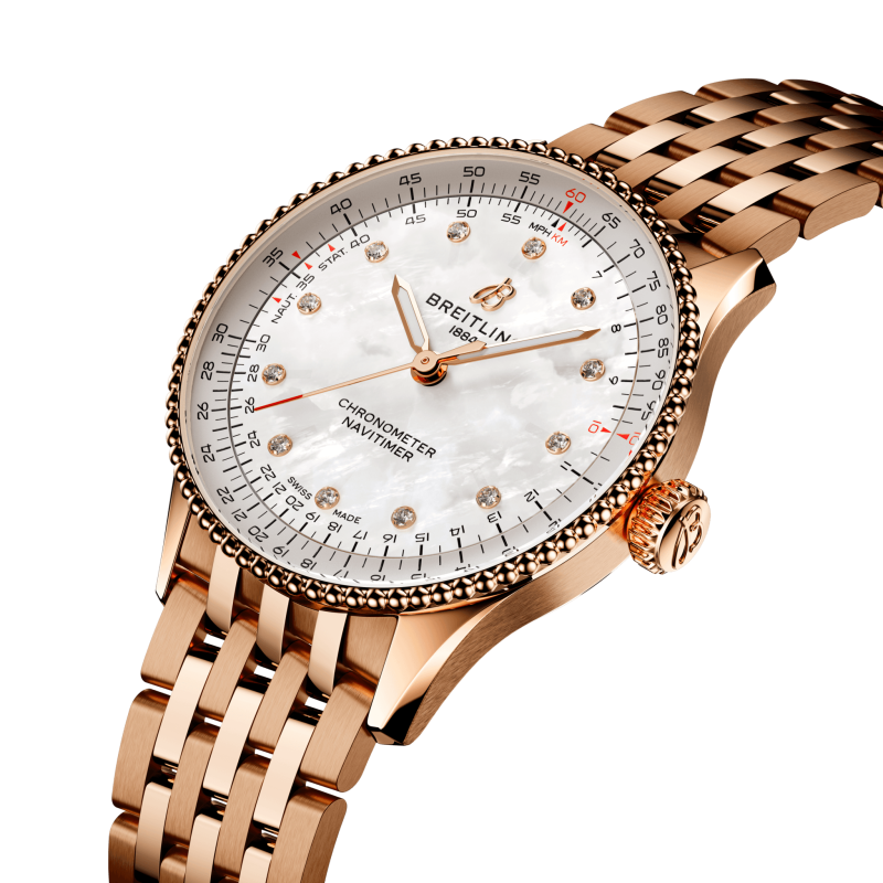 Breitling Navitimer Automatic 36, Small-scale traceable 18k Red Gold, Ref# R17327211A1R1, Unworn 2024 - Image 2
